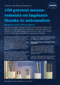 100 per cent measurements thanks to automation / Genostis AG