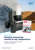 Reliable measurement results in any environment– Avoidance of measurement errors through temperature compensation