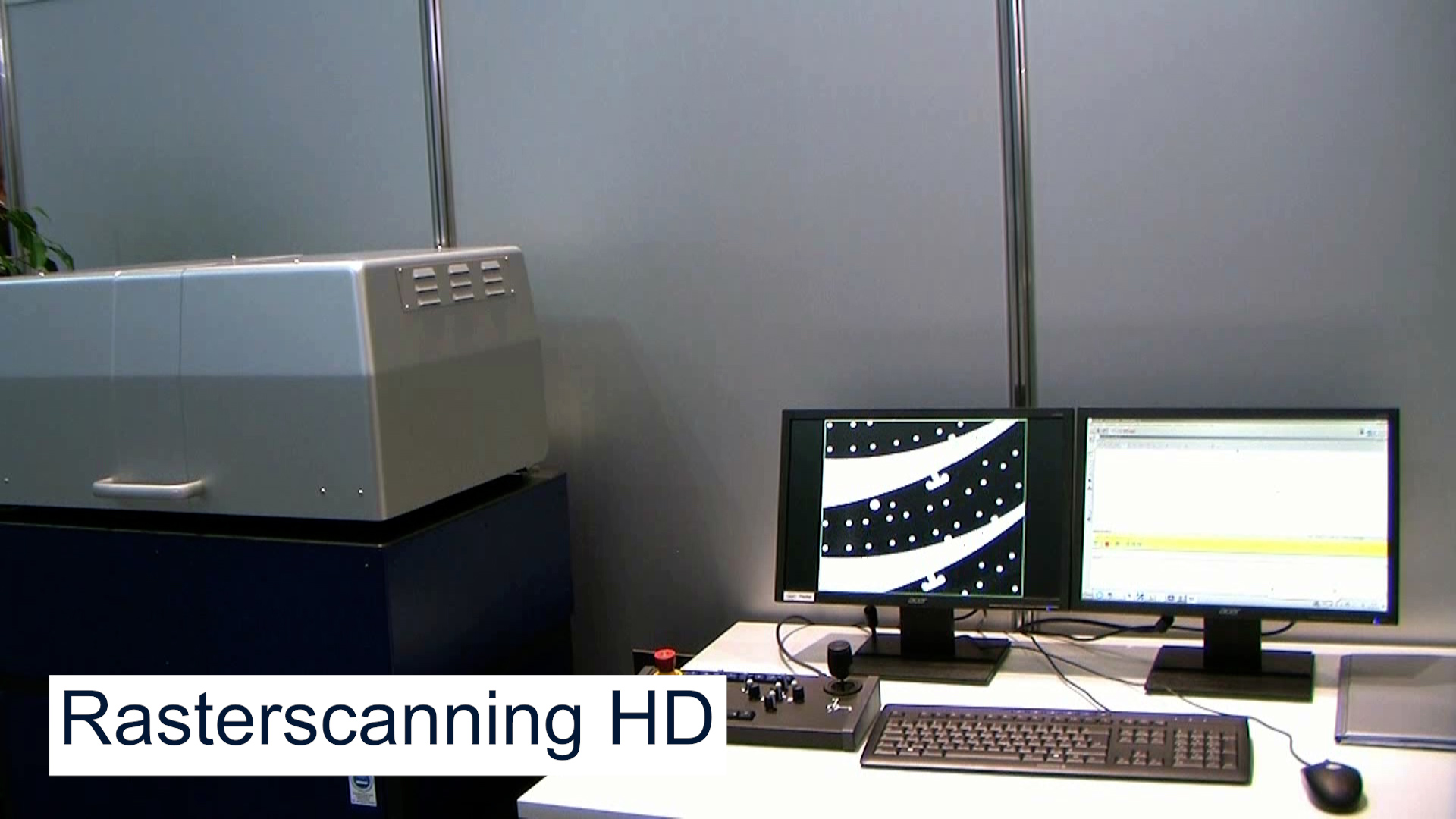 Raster scanning: resolution independent of the measuring range